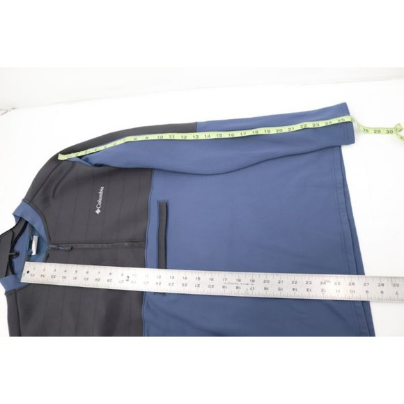 columbia tech trail hybrid pullover Mens Size Small 1/4 Zip Long Sleeve pocket - Picture 7 of 12